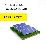 Kit usina solar 75kwp Telhado